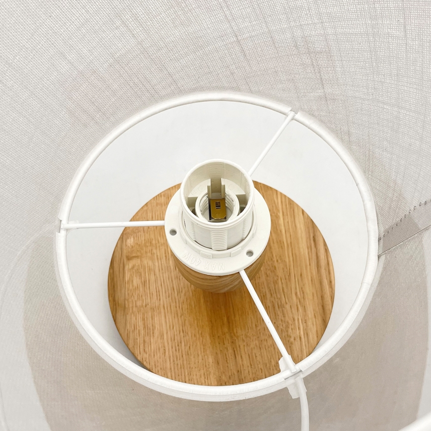 Brilagi - Plafonnier ANTHONY 1xE14/60W/230V chêne/blanc