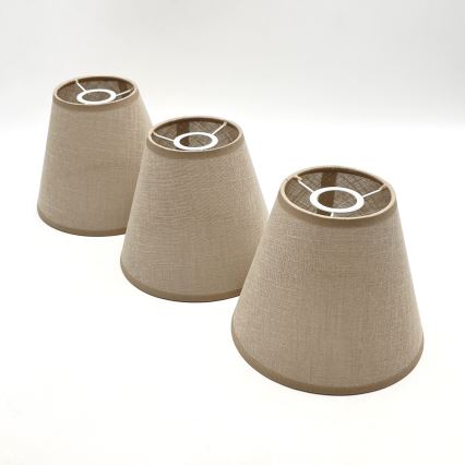 Brilagi - Plafonnier ANTHONY 3xE14/40W/230V chêne noyer/beige