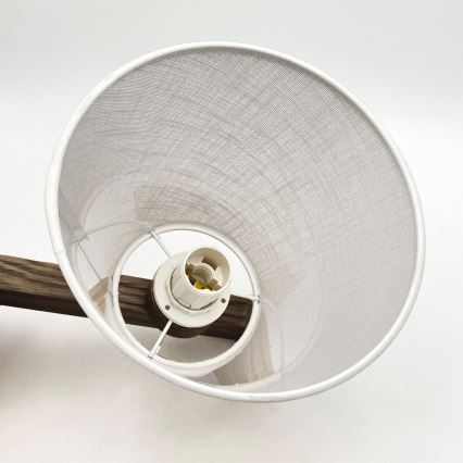 Brilagi - Plafonnier ANTHONY 3xE14/40W/230V chêne noyer/blanc