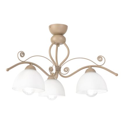 Brilagi - Plafonnier ANTICO MODERN 3xE27/60W/230V beige