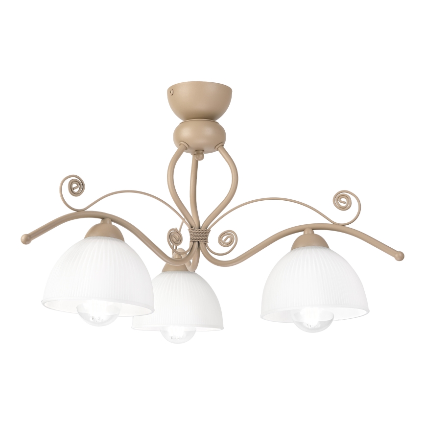 Brilagi - Plafonnier ANTICO MODERN 3xE27/60W/230V beige