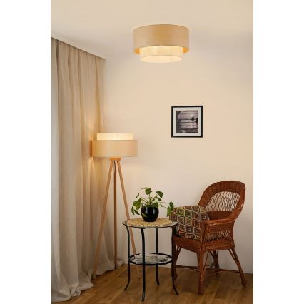 Brilagi - Plafonnier ARIZONA BOHO 1xE27/15W/230V d. 45 cm beige