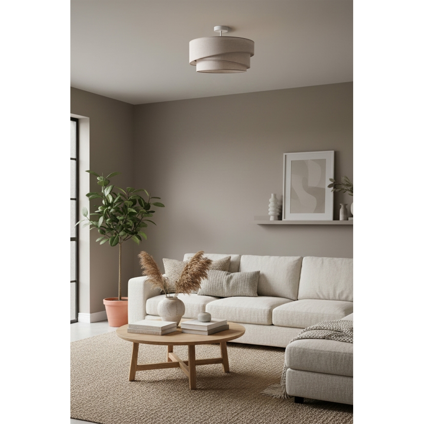 Brilagi - Plafonnier ARROW 1xE27/60W/230V Ø 45 cm beige