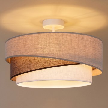 Brilagi - Plafonnier ARROW 1xE27/60W/230V Ø 45 cm beige/marron/blanc