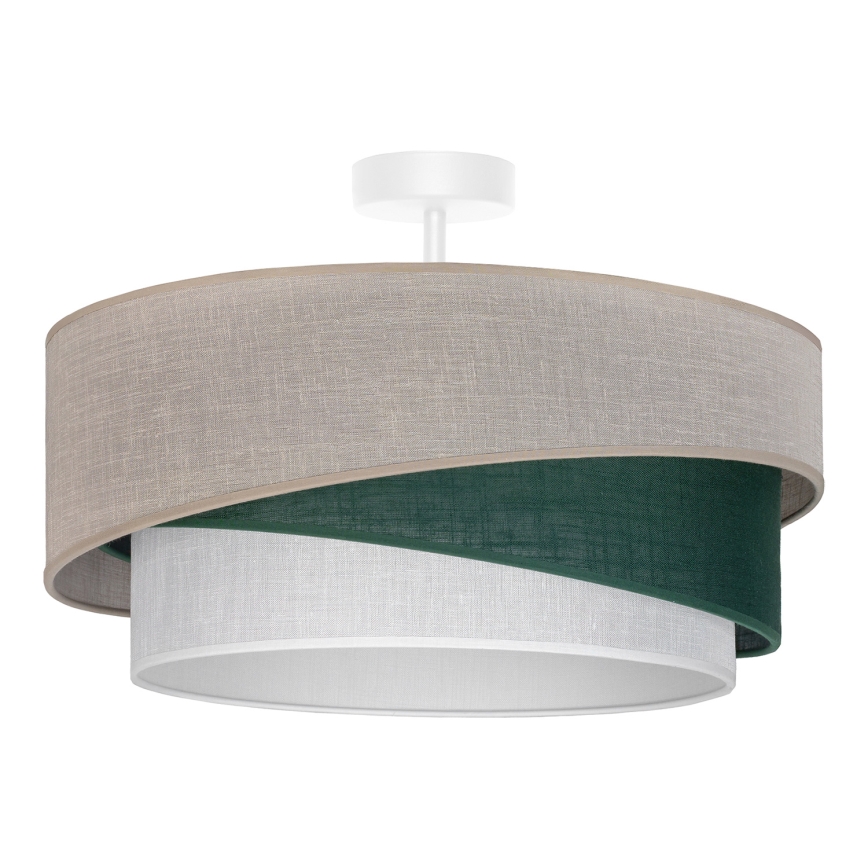 Brilagi - Plafonnier ARROW 1xE27/60W/230V Ø 45 cm beige/vert/blanc