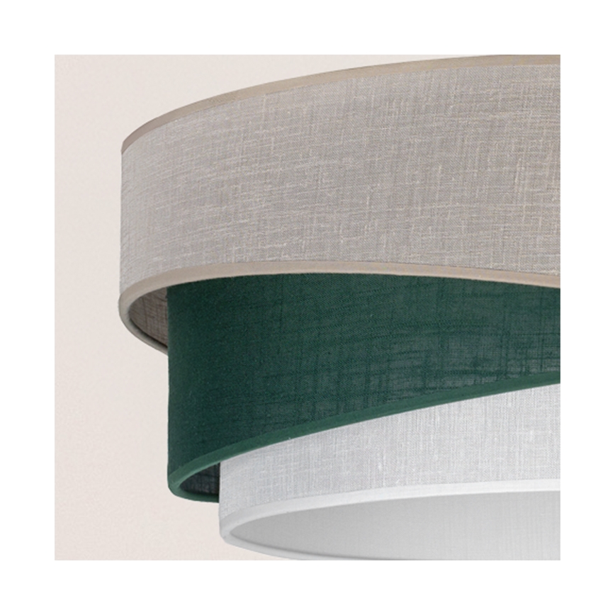 Brilagi - Plafonnier ARROW 1xE27/60W/230V Ø 45 cm beige/vert/blanc