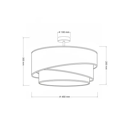 Brilagi - Plafonnier ARROW 1xE27/60W/230V Ø 45 cm beige/vert/blanc