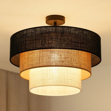 Brilagi - Plafonnier ASPEN LUNETA 1xE27/15W/230V d. 45 cm noir/beige/crème