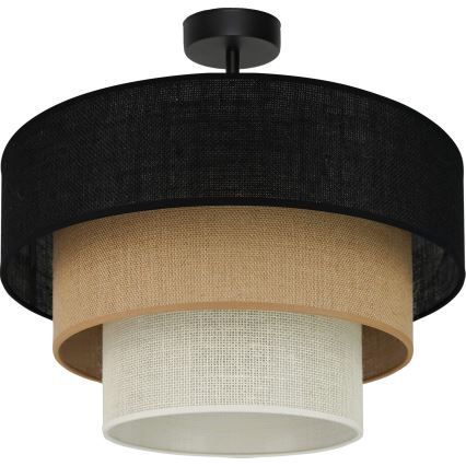 Brilagi - Plafonnier ASPEN LUNETA 1xE27/15W/230V d. 45 cm noir/beige/crème