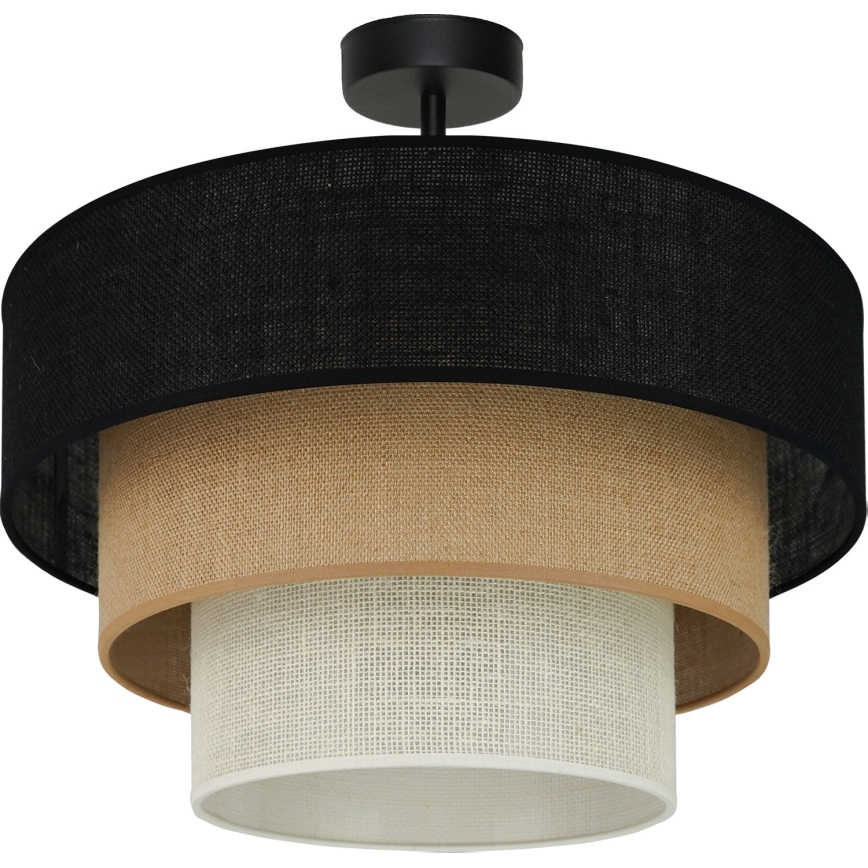 Brilagi - Plafonnier ASPEN LUNETA 1xE27/15W/230V d. 45 cm noir/beige/crème