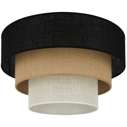 Brilagi - Plafonnier ASPEN LUNETA 1xE27/15W/230V d. 45 cm noir/beige/crème