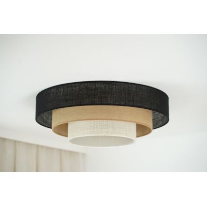 Brilagi - Plafonnier ASPEN LUNETA LED/12W/230V d. 60 cm 3000K/4000K/6400K noir/beige/crème