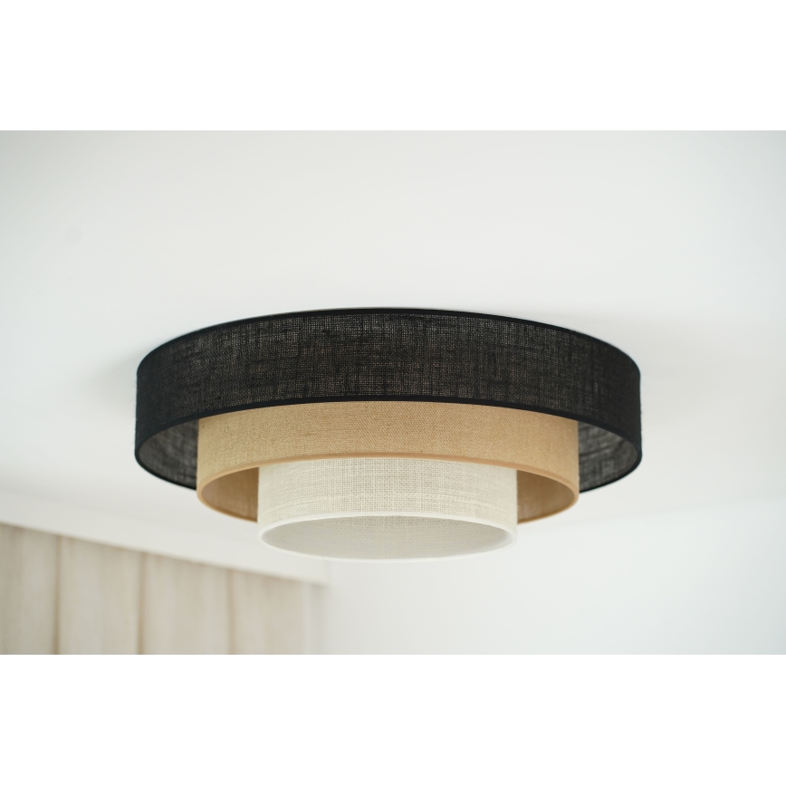 Brilagi - Plafonnier ASPEN LUNETA LED/12W/230V d. 60 cm 3000K/4000K/6400K noir/beige/crème