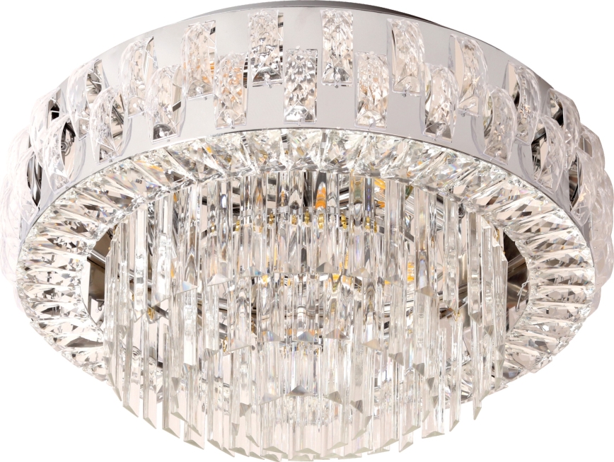 Brilagi - Plafonnier AURELIA 5xE14/40W/230V Ø 50 cm chrome brillant