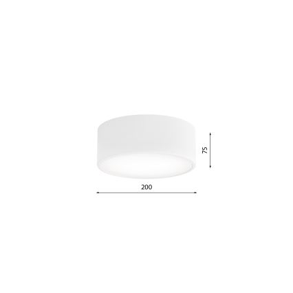 Brilagi - Plafonnier avec détecteur CLARE 1xE27/40W/230V Ø 20 cm blanc