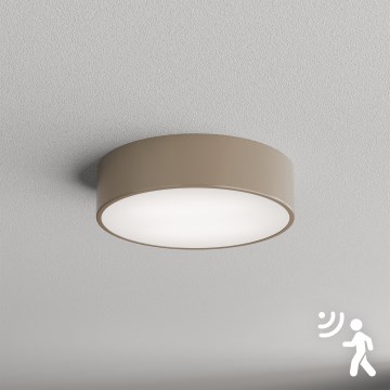 Brilagi - Plafonnier avec détecteur CLARE 2xE27/40W/230V d. 30 cm beige