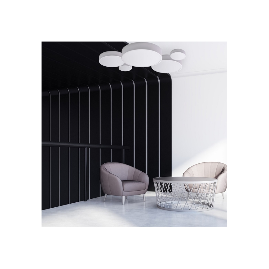 Brilagi - Plafonnier avec détecteur CLARE 2xE27/40W/230V d. 30 cm blanc