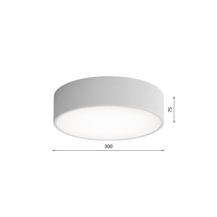 Brilagi - Plafonnier avec détecteur CLARE 2xE27/40W/230V d. 30 cm gris