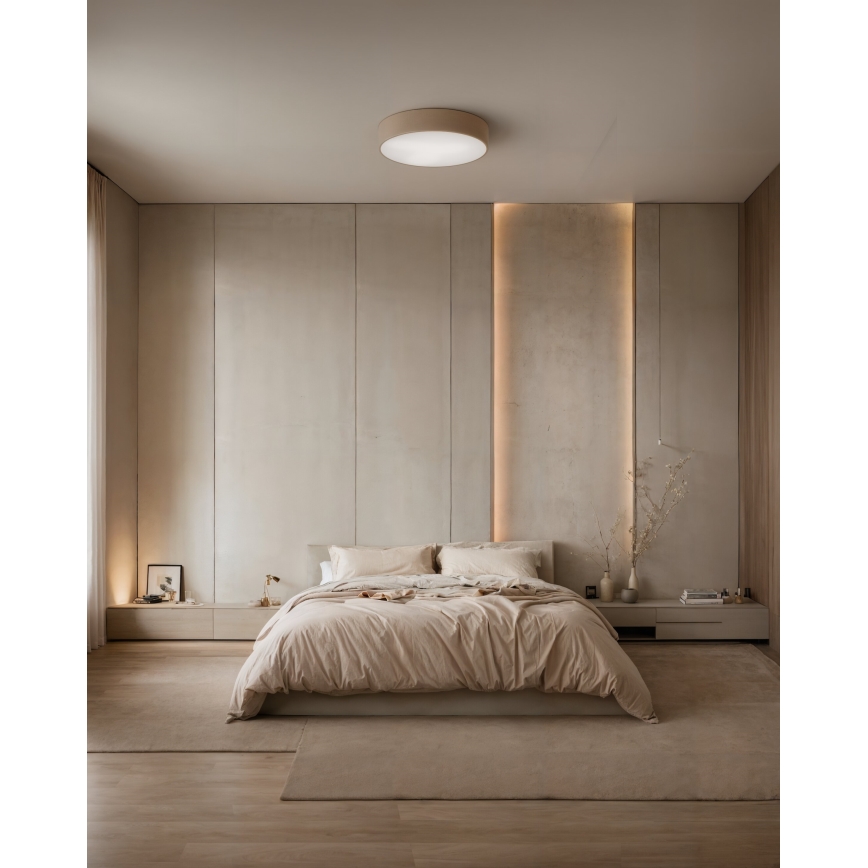 Brilagi - Plafonnier avec détecteur CLARE 3xE27/24W/230V d. 40 cm beige