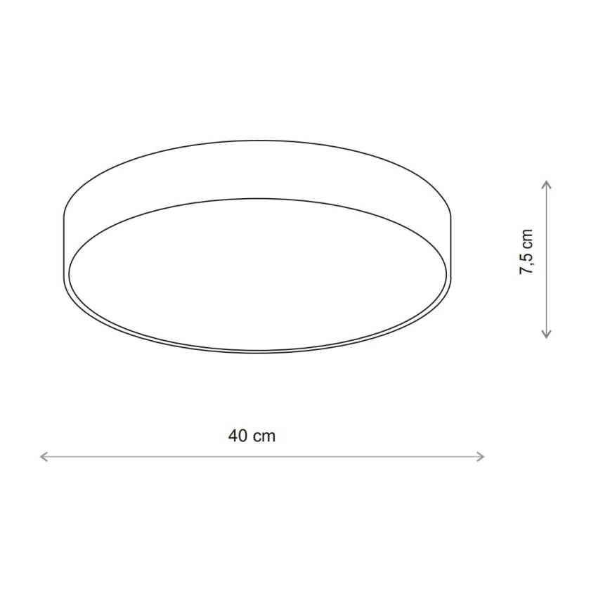 Brilagi - Plafonnier avec détecteur CLARE 3xE27/24W/230V d. 40 cm beige