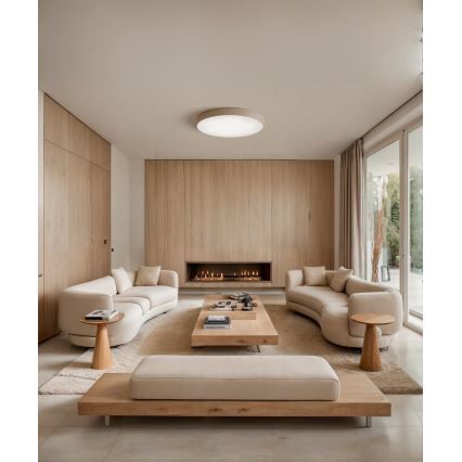 Brilagi - Plafonnier avec détecteur CLARE 5xE27/40W/230V d. 60 cm beige