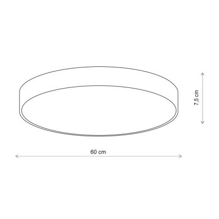 Brilagi - Plafonnier avec détecteur CLARE 5xE27/40W/230V d. 60 cm beige