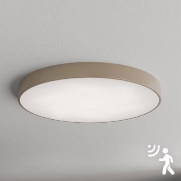 Brilagi - Plafonnier avec détecteur CLARE 6xE27/40W/230V d. 80 cm beige