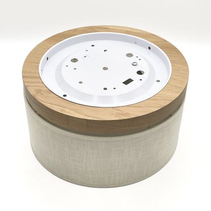 Brilagi - Plafonnier BELLADONNA 1xE27/15W/230V d. 30 cm crème/chêne