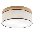 Brilagi - Plafonnier BELLADONNA 2xE27/15W/230V d. 40 cm crème/chêne