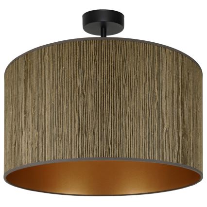 Brilagi - Plafonnier BOSTON ROLLER 1xE27/15W/230V d. 45 cm paille marron/doré