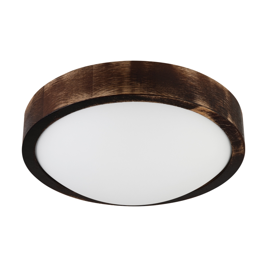 Brilagi - Plafonnier CARVALHO SLIM SMOKEY 1xE27/60W/230V chêne Ø 27,5 cm