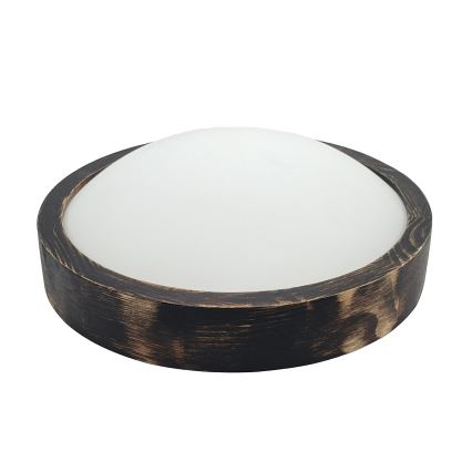 Brilagi - Plafonnier CARVALHO SLIM SMOKEY 1xE27/60W/230V chêne Ø 27,5 cm