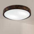 Brilagi - Plafonnier CARVALHO SLIM SMOKEY 2xE27/60W/230V chêne Ø 37,5 cm
