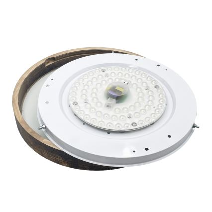 Brilagi - Plafonnier CARVALHO SLIM SMOKEY 3xE27/60W/230V chêne Ø 47,5 cm