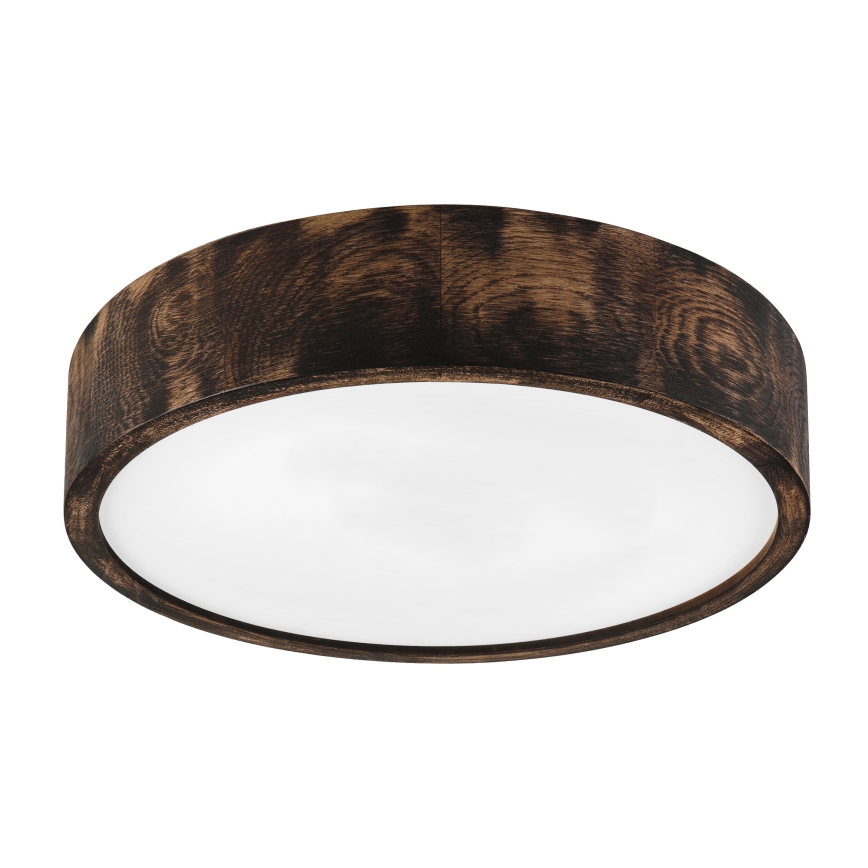 Brilagi - Plafonnier CARVALHO SMOKEY 2xE27/60W/230V chêne Ø 37,5 cm