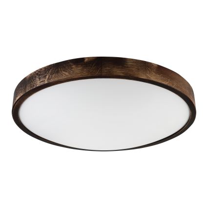 Brilagi - Plafonnier CARVALHO SMOKEY 3xE27/60W/230V chêne Ø 47,5 cm