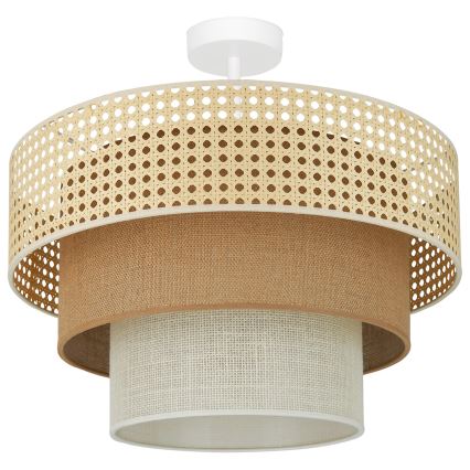 Brilagi - Plafonnier CEDAR LUNETA 1xE27/15W/230V d. 45 cm beige/marron/crème