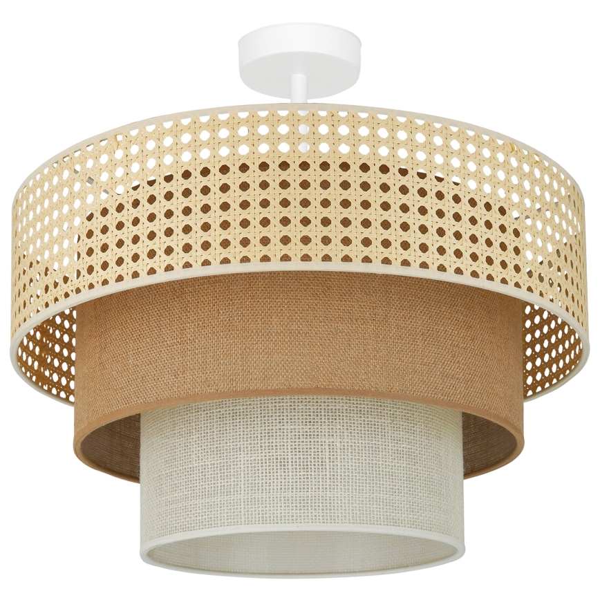 Brilagi - Plafonnier CEDAR LUNETA 1xE27/15W/230V d. 45 cm beige/marron/crème
