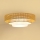 Brilagi - Plafonnier CEDAR LUNETA LED/26W/230V rotin/marron/crème