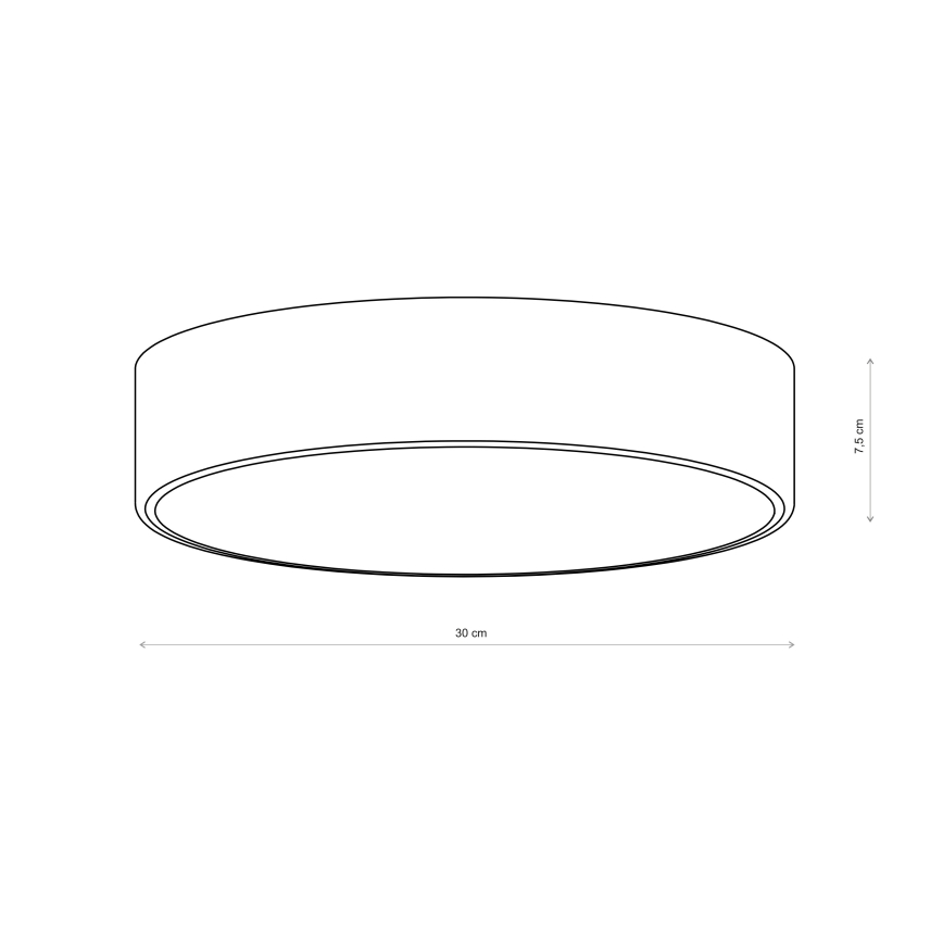Brilagi - Plafonnier CLARE 2x E27 / 40W / 230V Ø 30 cm, rose