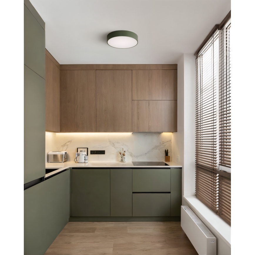 Brilagi - Plafonnier CLARE 3xE27/24W/230V Ø 40 cm kaki