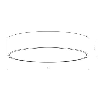 Brilagi - Plafonnier CLARE 4xE27/24W/230V Ø 50 cm bordeaux