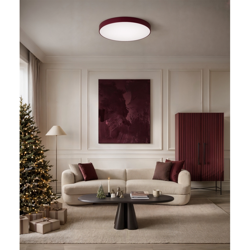 Brilagi - Plafonnier CLARE 4xE27/40W/230V Ø 50 cm bordeaux