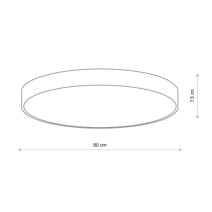 Brilagi - Plafonnier CLARE 6xE27/24W/230V d. 80 cm beige
