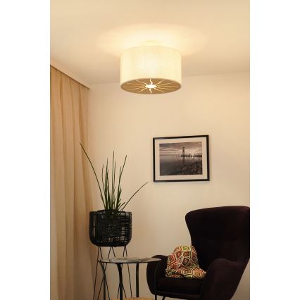 Brilagi - Plafonnier COUNTRY ROLLER 1xE27/15W/230V d. 45 cm crème