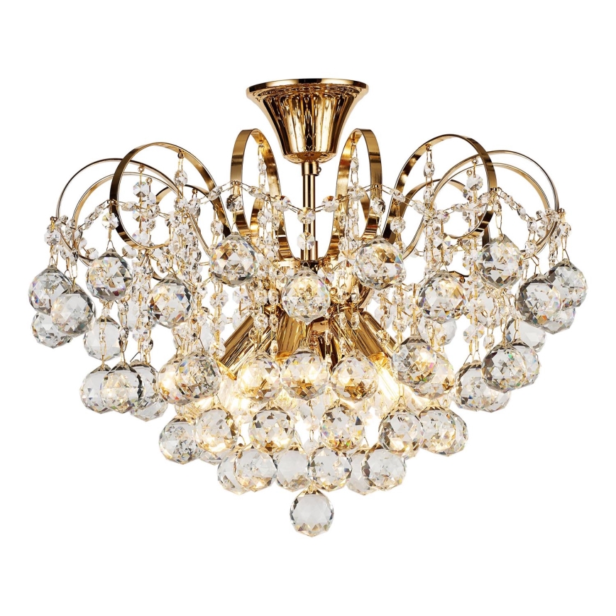 Brilagi - Plafonnier CRYSTAL 6xE14/60W/230V doré