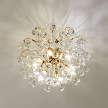 Brilagi - Plafonnier CRYSTAL 6xE14/60W/230V doré