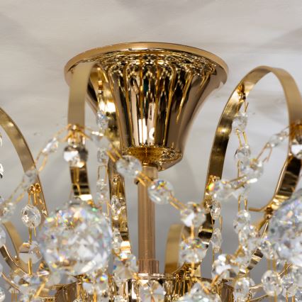 Brilagi - Plafonnier CRYSTAL 6xE14/60W/230V doré