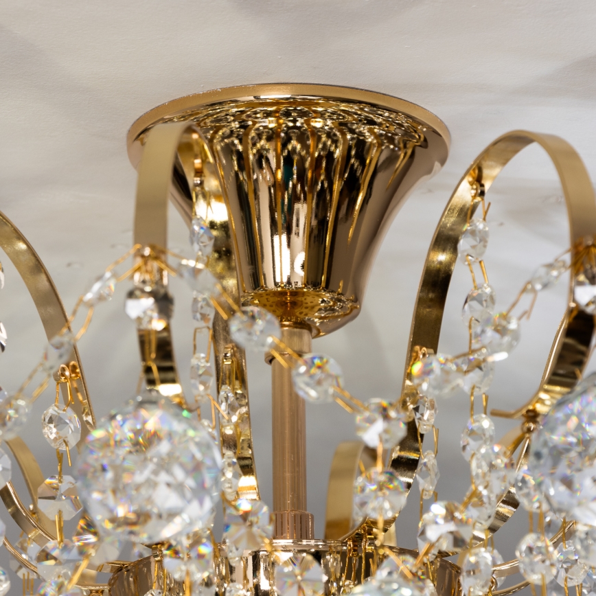 Brilagi - Plafonnier CRYSTAL 6xE14/60W/230V doré