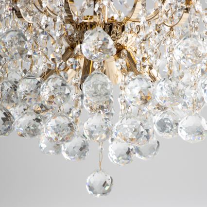 Brilagi - Plafonnier CRYSTAL 6xE14/60W/230V doré
